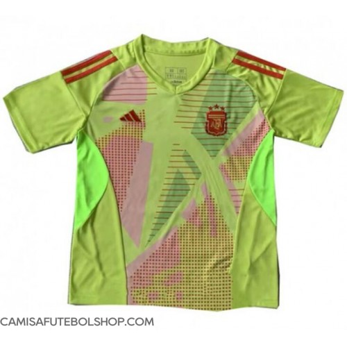 Camisa de time de futebol Argentina Goleiro Replicas 2º Equipamento Copa America 2024 Manga Curta